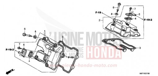 CYLINDER HEAD COVER XL1000VB de 2011